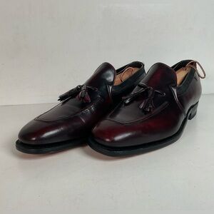 Vintage Johnston Murphy Aristocraft Oxblood Tassel Loafers | USA Made | 9.5 C